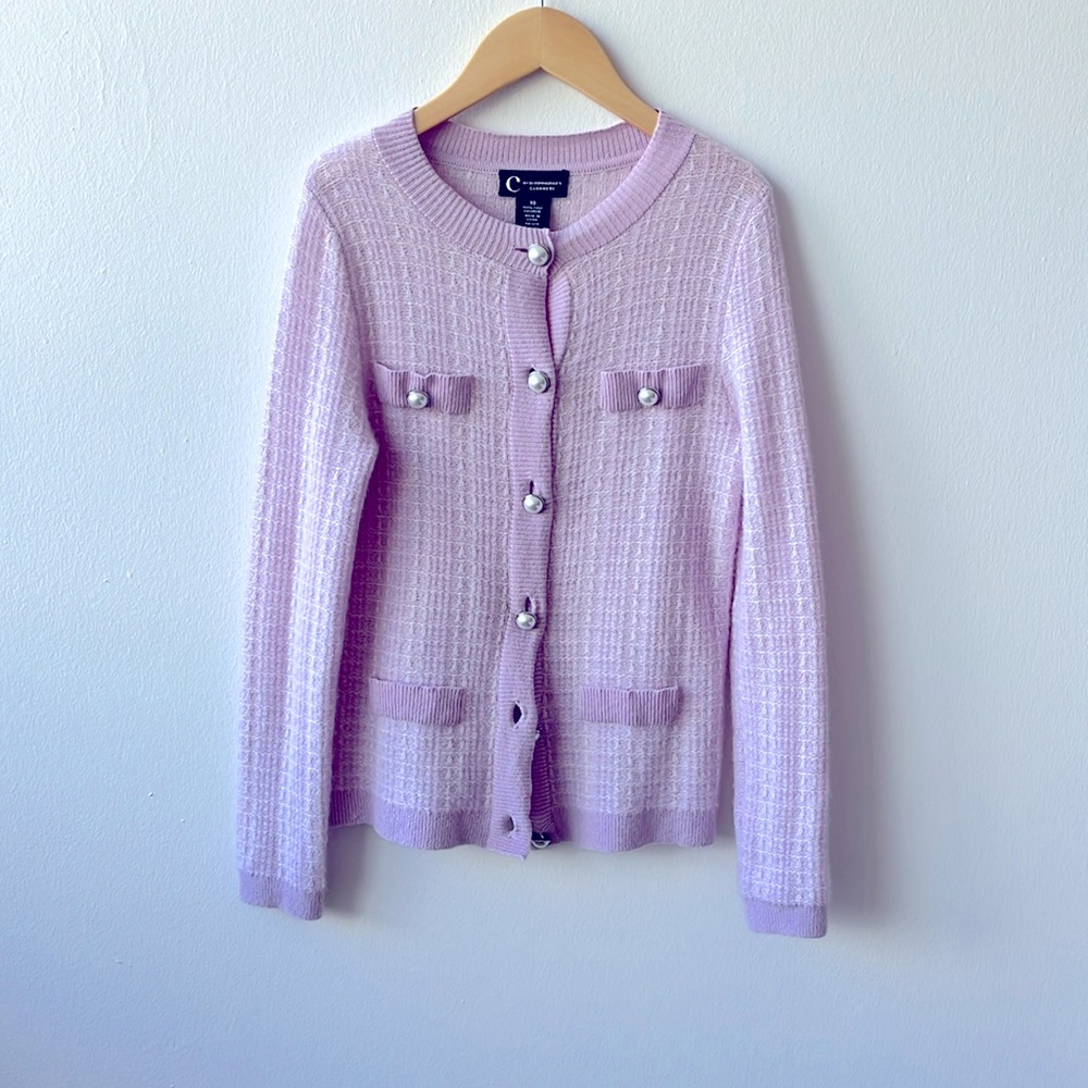 C by Bloomingdale 100% cashmere cardigan